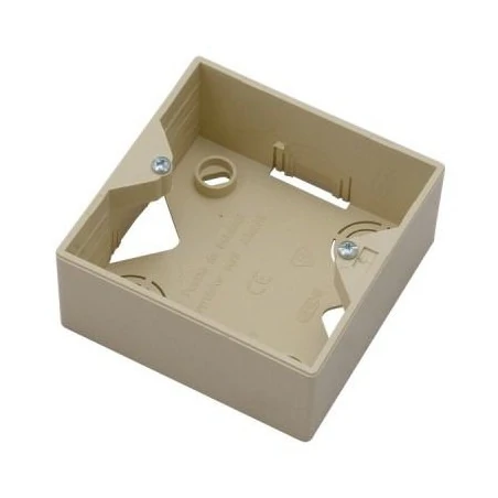 Puszki-natynkowe - puszka instalacyjna do gniazd beżowa pnp-ag/01 akcent ospel 