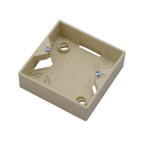 Puszki-natynkowe - puszka elektryczna natynkowa do włączników beżowa pnp-a/01 akcent ospel 