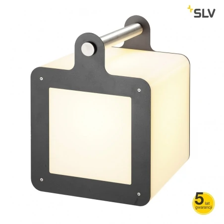 Lampy-ogrodowe-stojace - przenośne oświetlenie ogrodowe omnicube antracyt e27 slv 