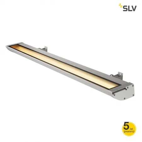 Oswietlenie - naświetlacz led na zewnątrz naścienny srebrnoszary 48w 3000k vano wing led 227744 slv 