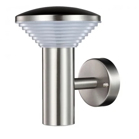 Kinkiety-ogrodowe - kinkiet ogrodowy inox led piramida glm0011aup-18ss 30dw prosty satynowy polux 