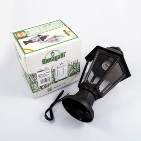 Lampy-ogrodowe-stojace - czarna latarnia ogrodowa e27 38,5 cm mikrolot/anna fumagalli 
