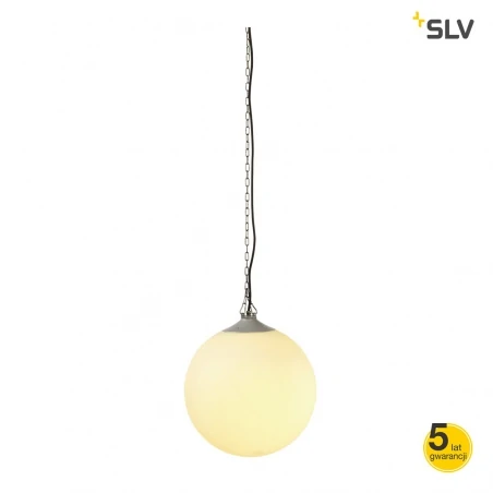 Lampy-ogrodowe-wiszace - wisząca lampa do ogrodu rotoball swing 50 biała e27 max 24w ip44 slv 