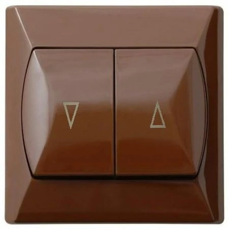 Wylaczniki-zaluzjowe - wyłącznik żaluzjowy brązowy łp-7a/24 akcent ospel 