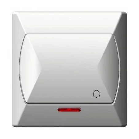 Wlaczniki-i-przyciski-dzwonkowe - przycisk dzwonkowy z podświetleniem biały łp-6as/00 akcent ospel 
