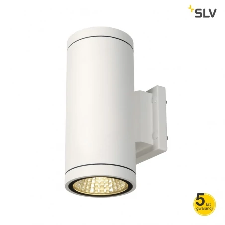 Kinkiety-ogrodowe - biały kinkiet dwukierunkowy zewnętrzny o mocy 23w 3000k 1800lm enola_c out up-down 228521 slv 