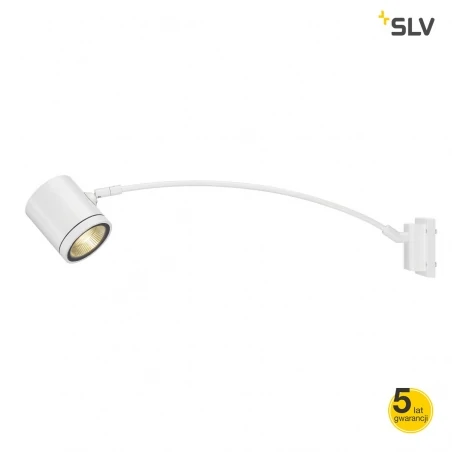 Kinkiety-ogrodowe - kinkiet zewnętrzny biały okrągły 12w ip55 3000k enola_c curved 228531 slv 