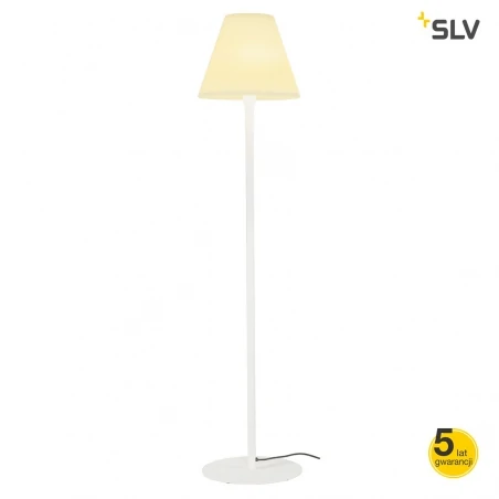 Lampy-ogrodowe-stojace - lampa stojąca ogrodowa biała 24w e27 ip54 adegan 228961 slv 