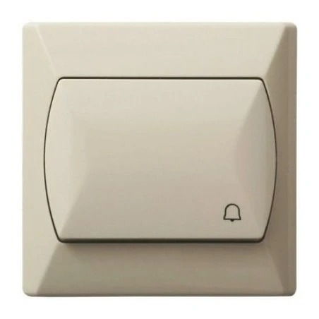 Wlaczniki-i-przyciski-dzwonkowe - wyłącznik dzwonkowy beżowy łp-6a/01 akcent ospel 