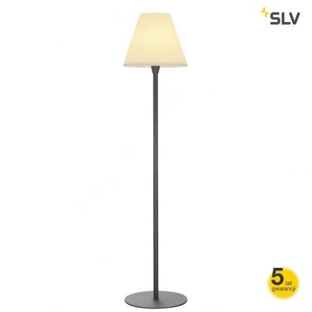 Lampy-ogrodowe-stojace - lampa ogrodowa stojąca adegan antracyt biała e27 max 24w ip54 slv 