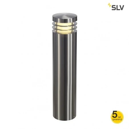 Lampy-ogrodowe-stojace - lampa zewnętrzna ogrodowa stalowa okrągła 23w e27 ip44 vap 70 229057 slv 