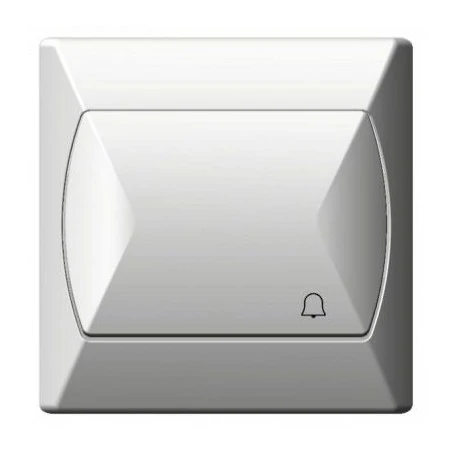 Wlaczniki-i-przyciski-dzwonkowe - włącznik dzwonkowy zwierny biały łp-6a/00 akcent ospel 