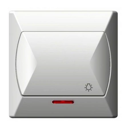 Wylaczniki-typu-swiatlo-zwierne - wyłącznik zwierny światło biały z podświetleniem łp-5as/00 akcent ospel 