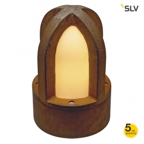 Lampy-ogrodowe-stojace - lampa tarasowa rdzawa 40w e14 24cm rusty cone 229430 slv 