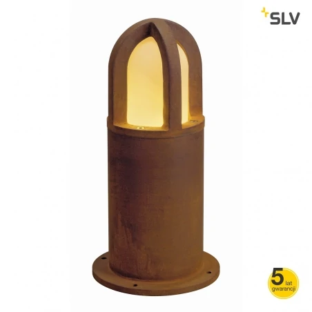 Lampy-ogrodowe-stojace - lampa ogrodowa rdzawa o mocy 11w e27 70cm rusty cone 70 229431 slv 