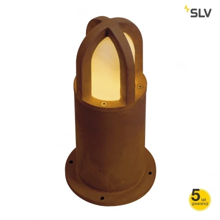 Lampy-ogrodowe-stojace - lampa ogrodowa rdzawa o mocy 11w e27 70cm rusty cone 70 229431 slv 