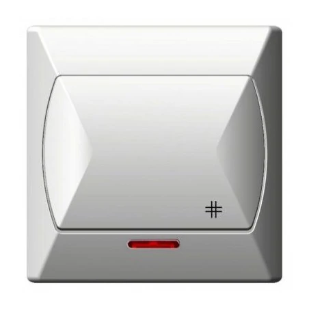 Wylaczniki-krzyzowe - wyłącznik krzyżowy z podświetleniem biały łp-4as/00 akcent ospel 