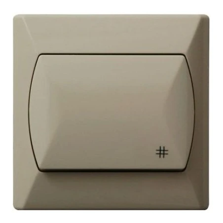 Wylaczniki-krzyzowe - włącznik krzyżowy beżowy łp-4a/01 akcent ospel 