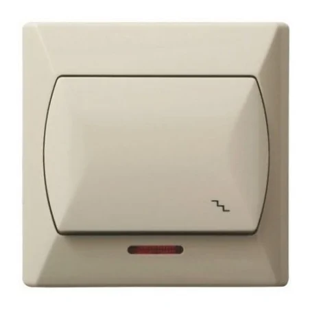 Wylaczniki-schodowe - wyłącznik schodowy z podświetleniem beżowy łp-3as/00 akcent ospel 
