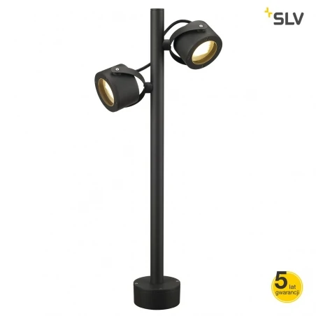 Lampy-ogrodowe-stojace - dekoracyjna lampa ogrodowa sitra 360 sl antracyt gx53 max.2x 9w ip44 slv 