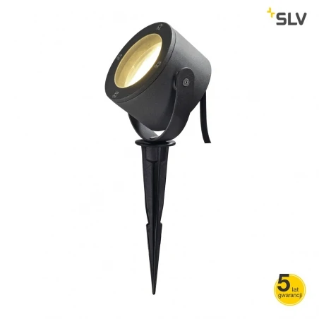 Lampy-ogrodowe-stojace - nowoczesny reflektor ogrodowy czarny 9w gx53 spike 231525 slv 