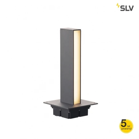Slupki-ogrodowe - lampa stojąca zewnętrzna słupek led antracyt 18w 3000k ip55 h-pol 2 232175 slv 