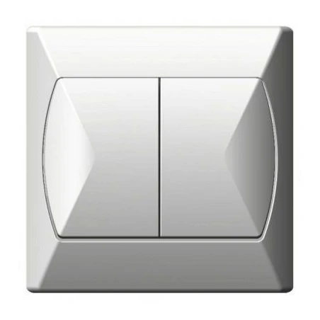 Wylaczniki-podwojne - włącznik podwójny biały łp-2a/00 akcent ospel 