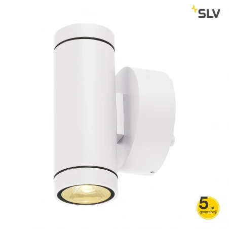 Kinkiety-zewnetrzne - kinkiet zewnętrzny led biały helia 2x6w 3000k slv 