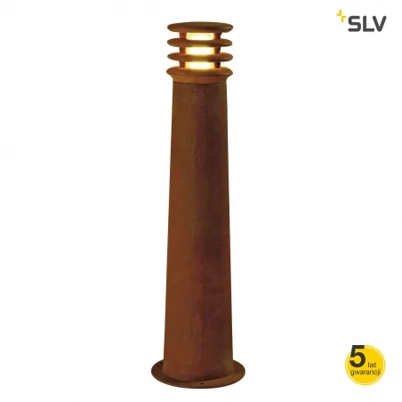 Slupki-ogrodowe - zewnętrzna lampa ogrodowa stojąca led rdzawa 3000k 70lm 70cm rusty 70 led round 233417 slv 