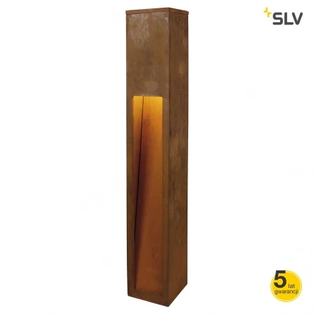 Lampy-ogrodowe-stojace - lampa zewnętrzna stojąca 80 led slot corten 8.6w cob led 3000k ip55 spotline 