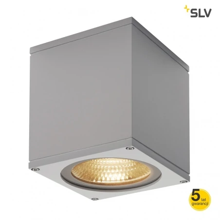 Oprawy-sufitowe - lampa sufitowa led w kolorze szarym 21w 3000k ip44 2000lm big theo ceiling 234534 spotline 