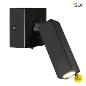 Kinkiety-do-salonu - lampa ścienna stix czarna 1x3w led 3000k slv 