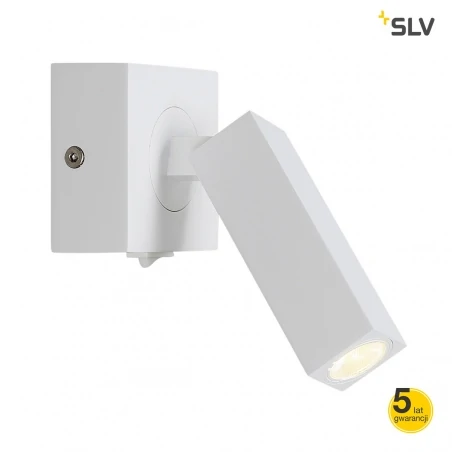 Kinkiety-do-salonu - lampa ścienna stix led biała 1x3w 3000k slv 