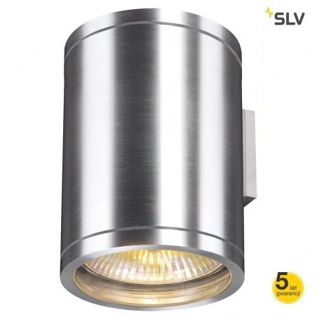 Kinkiety-ogrodowe - dekoracyjny kinkiet ogrodowy rox wall out g-d qpar11 alu max 2x50w ip44 slv 