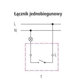 Wylaczniki-jednobiegunowe - włącznik światła natynkowy biały łnh-1h/00 ip44 fala ospel 