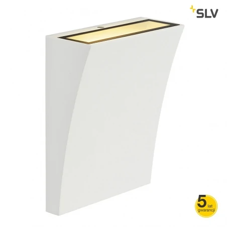 Kinkiety-ogrodowe - lampa ścienna led biała 10w 3000k ip44 910lm delwa wide led 1000340 slv 