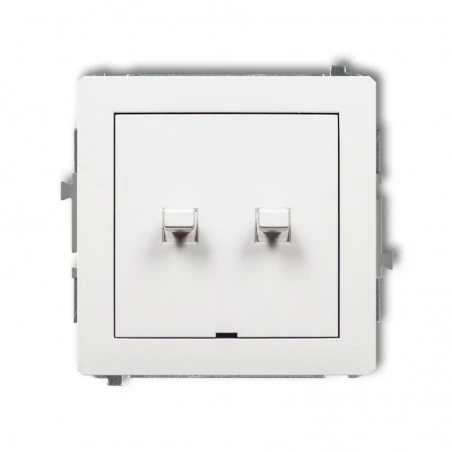 Wylaczniki-amerykanskie - podwójny włącznik w stylu amerykańskim biały dwpus-2 deco karlik 