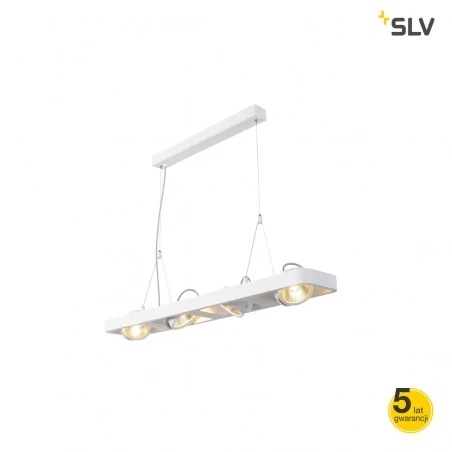 Lampy-sufitowe - dekoracyjna lampa wisząca nad stół lynah led poczwórna biała 3000k slv 