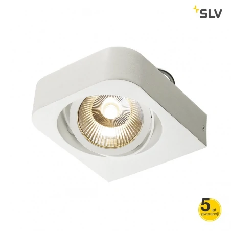 Oprawy-sufitowe - ruchoma oprawa ścienna lynah led pojedyncza biała 3000k slv 