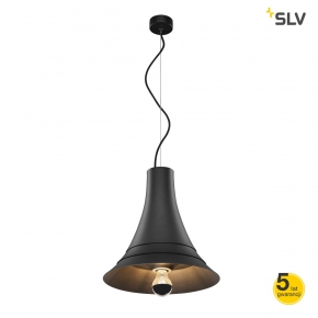 Lampy-sufitowe - industrialna lampa wisząca nad stół bato 35 e27 czarna slv