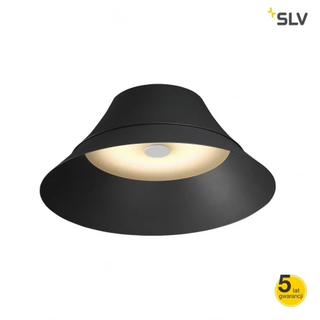 Lampy-sufitowe - lampa sufitowa w kolorze czarnym 30w 2700k 1450lm bato 45 1000437 slv 