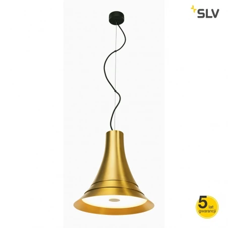 Lampy-sufitowe - lampa wisząca led bato 35 mosiądz slv 