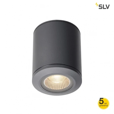 Oswietlenie-ogrodowe - zewnętrzna oprawa oświetleniowa pole parc led antracyt 3000k ip44 slv 