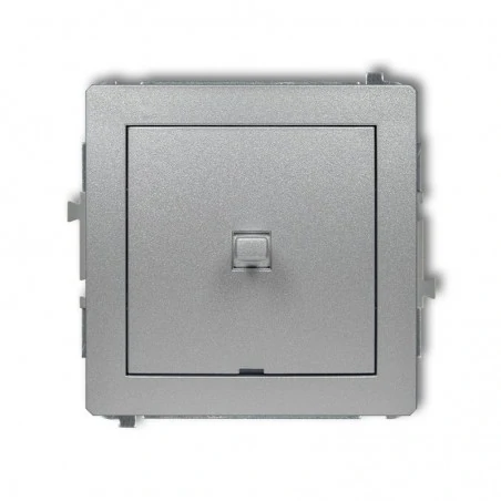 Wylaczniki-amerykanskie - srebrny metaliczny włącznik jednobiegunowy w stylu amerykańskim 7dwpus-1 deco karlik 