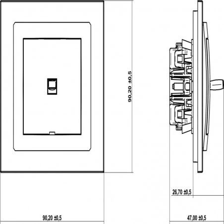 Wylaczniki-amerykanskie - pojedynczy włącznik biały w stylu amerykańskim dwpus-1 deco karlik 