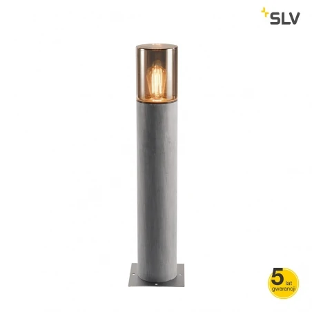Slupki-ogrodowe - lampa słupek ogrodowy lisenne pole 70 e27 szara ip54 slv 