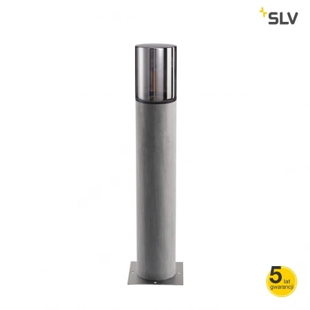 Slupki-ogrodowe - lampa słupek ogrodowy lisenne pole 70 e27 szara ip54 slv 