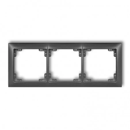 Ramki-potrojne - potrójna grafitowa ramka 11drso-3 deco soft karlik 