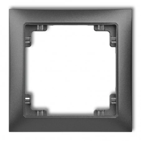 Osprzet-produkty-uzupelniajace - pojedyncza ramka grafitowa 11drso-1 deco soft karlik 