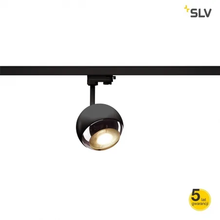 Oswietlenie-szynowe - lampa do szynoprzewodu wysokonapięciowego light eye 150 qpar111 czarna-chrom max 75w slv 